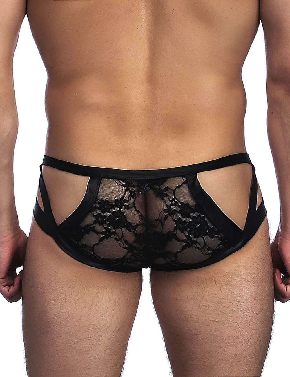 Oh Yeah - Low Rise PU Leather Brief - G-Shop AS