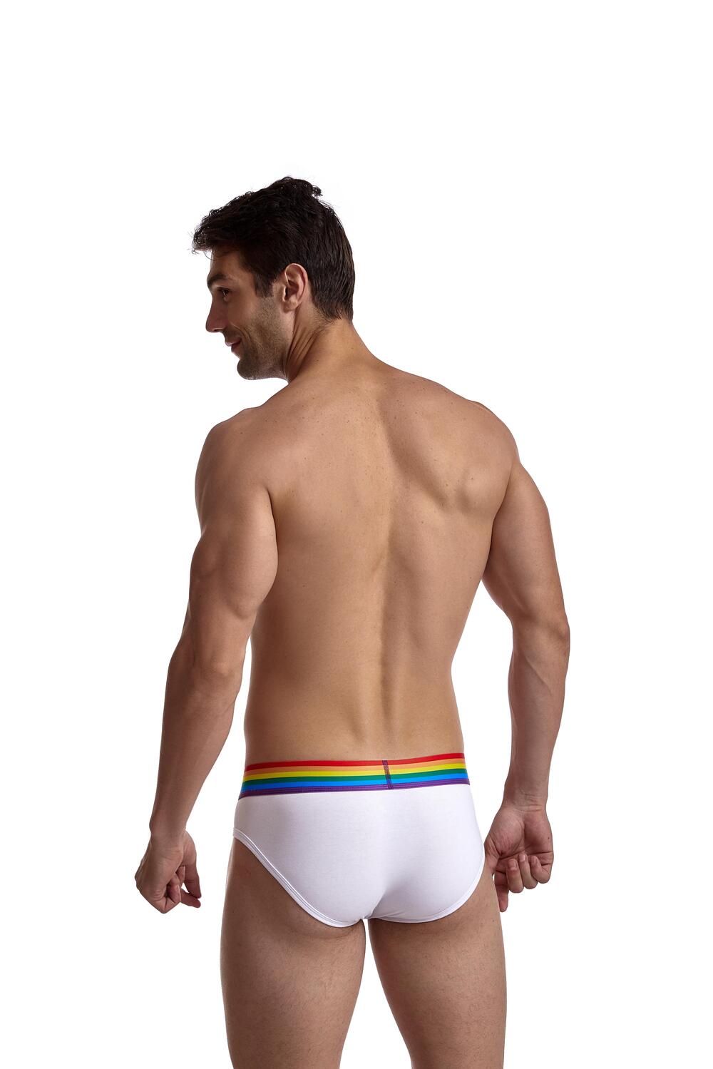 Jockmail Brief Pride - Hvit - G-Shop AS