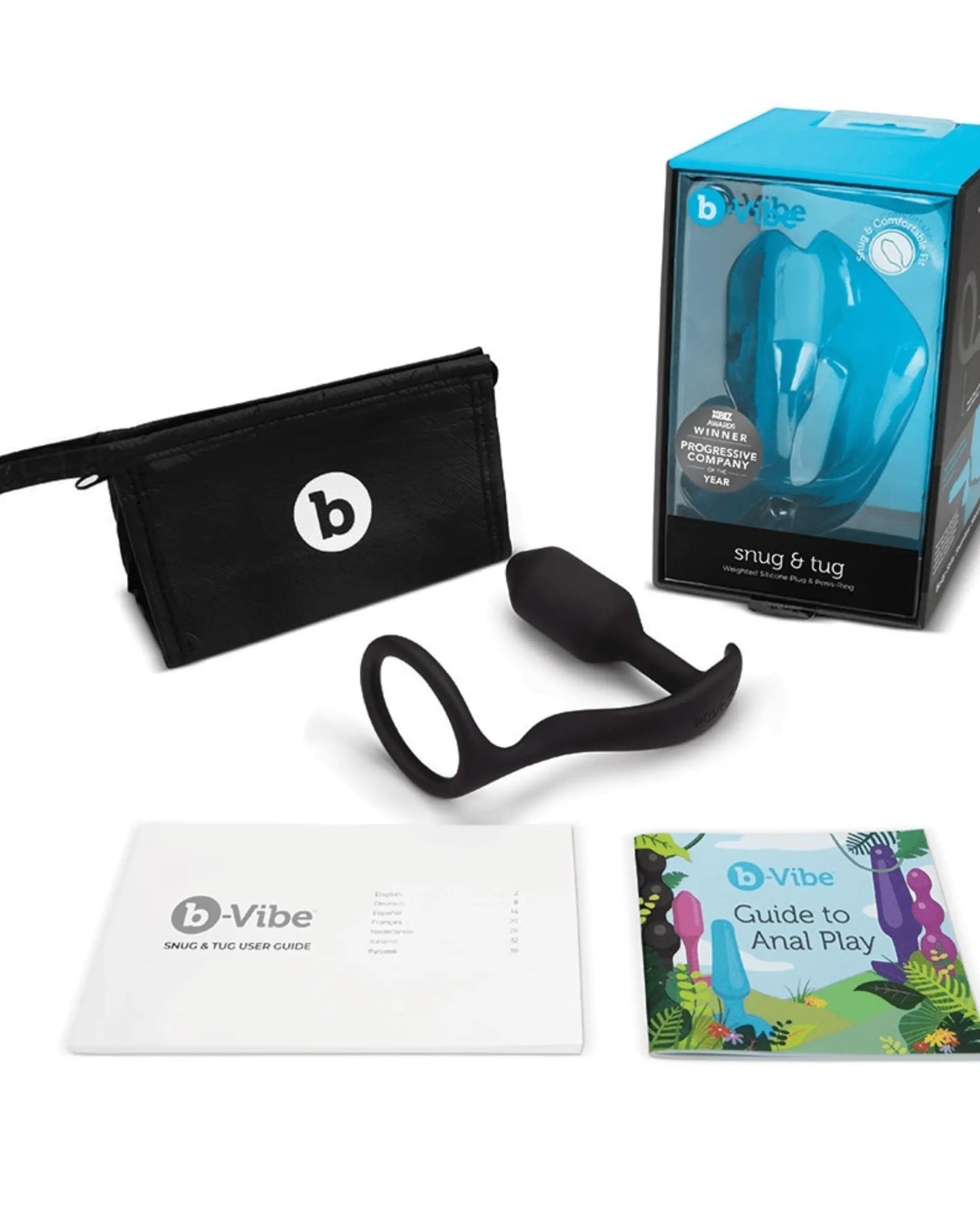 Vibrating snug and tug Butt Plug Medium - G-Shop AS