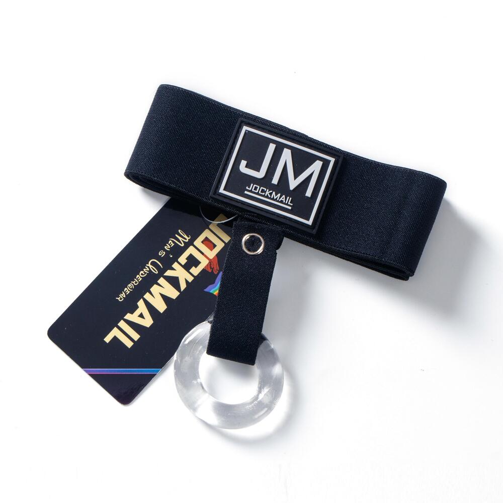 Jockmail cockring med livbånd - Svart - G-Shop AS
