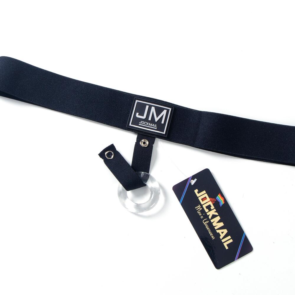 Jockmail cockring med livbånd - Svart - G-Shop AS