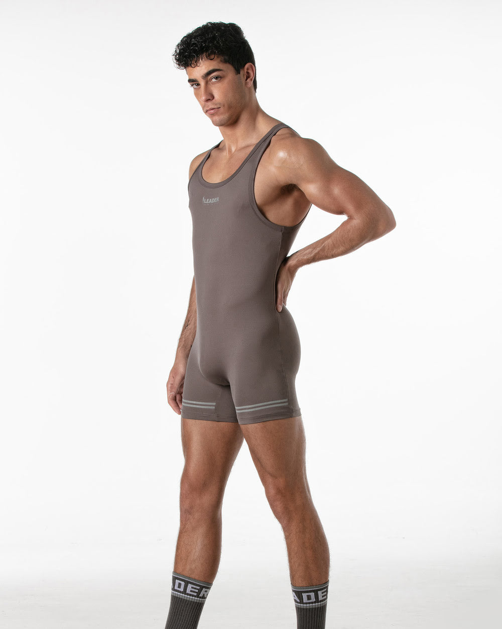 Leader Sports Singlet - Taupe - G-Shop AS
