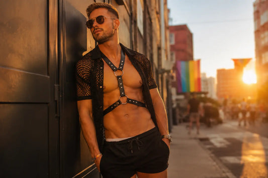 Hvordan bruke harness som en del av looken under Pride