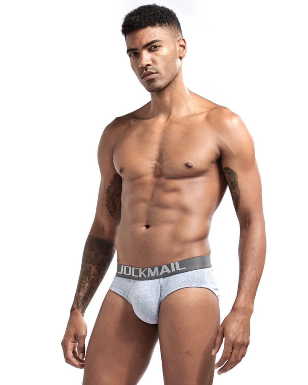Jockmail Brief Classic Cotton - Grå - G-Shop AS
