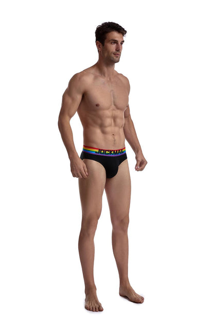 Jockmail Brief Pride - Svart - G-Shop AS