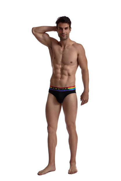 Jockmail Brief Pride - Svart - G-Shop AS