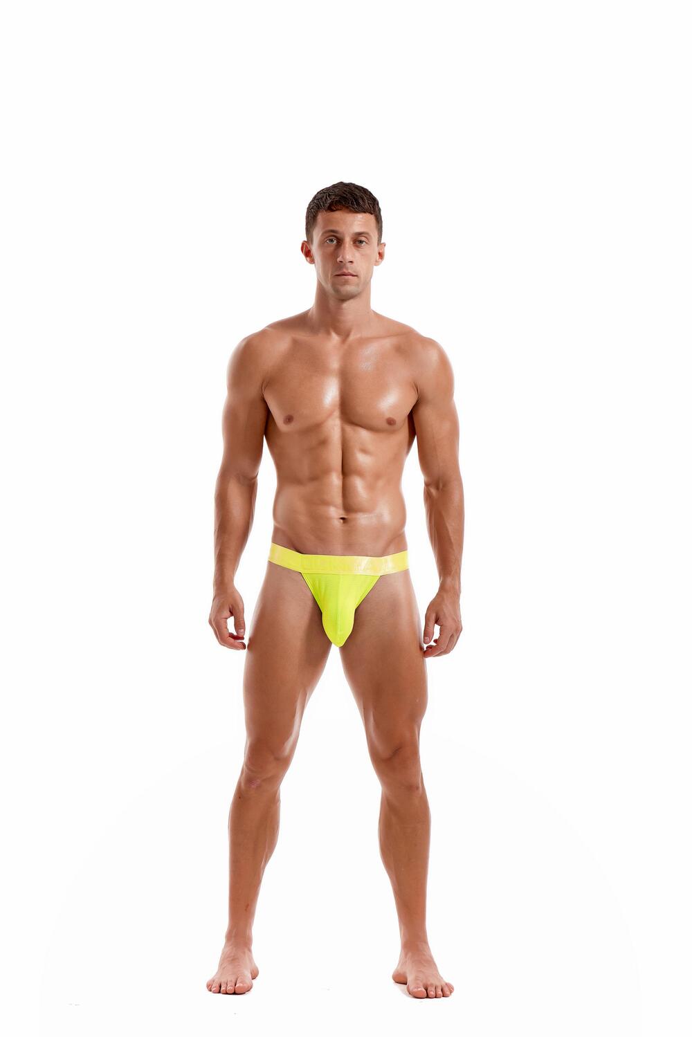 Jockmail Sports Brief Mesh - Gul - G-Shop AS