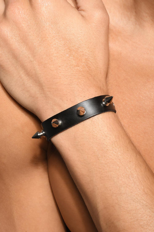 Spiked Vegan Leather Cock Ring - G-Shop AS