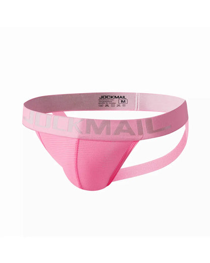 Jockmail Mesh Jockstrap - Rosa - G-Shop AS