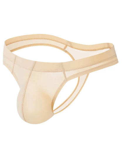 Jockmail Ice Silk Thong - Nude - G-Shop AS