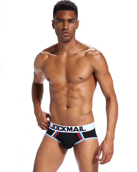Jockmail Tri Tone Brief - Svart - G-Shop AS