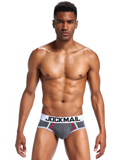 Jockmail Tri Tone Brief - Grå - G-Shop AS