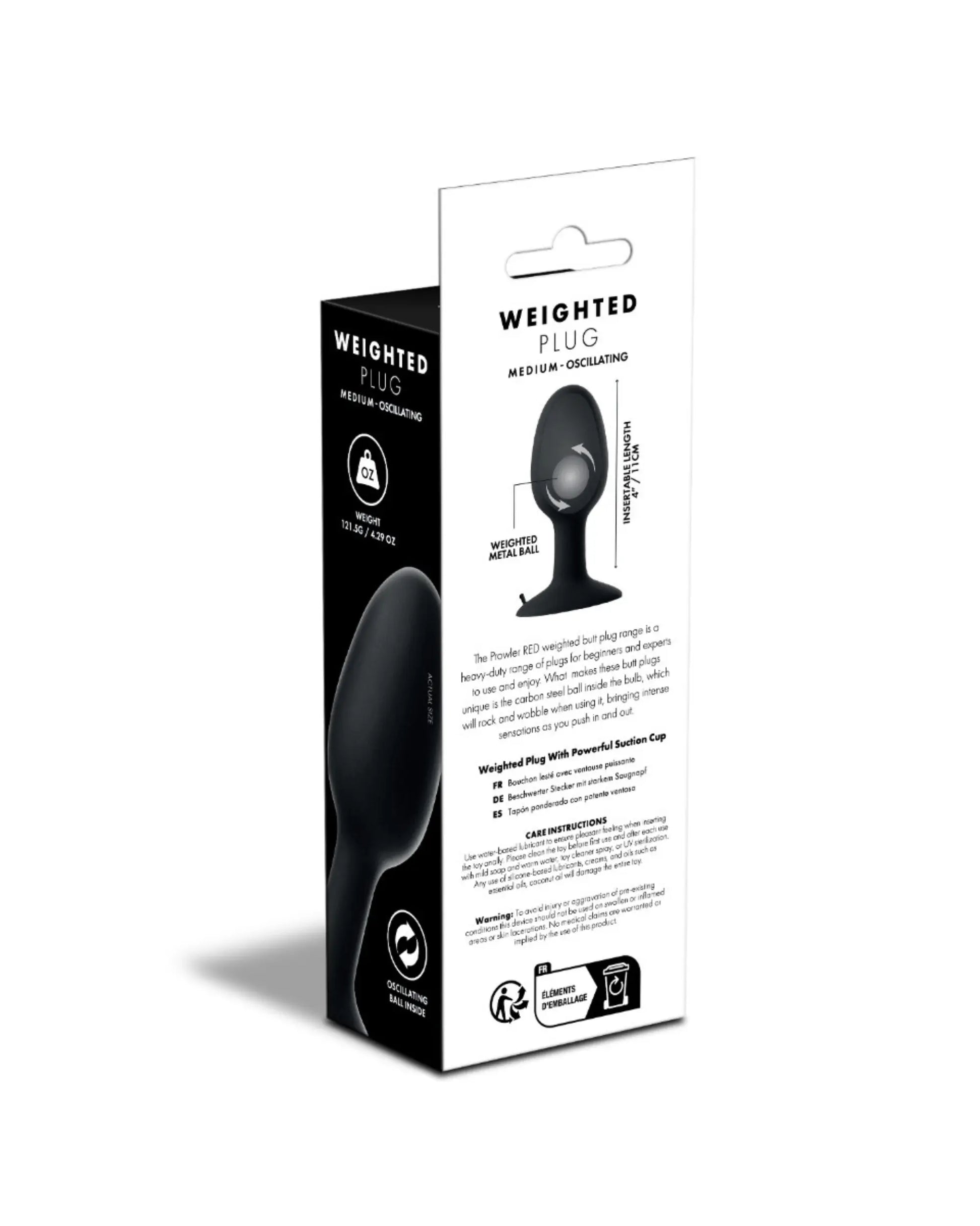 Medium Weighted Butt Plug - G-Shop AS