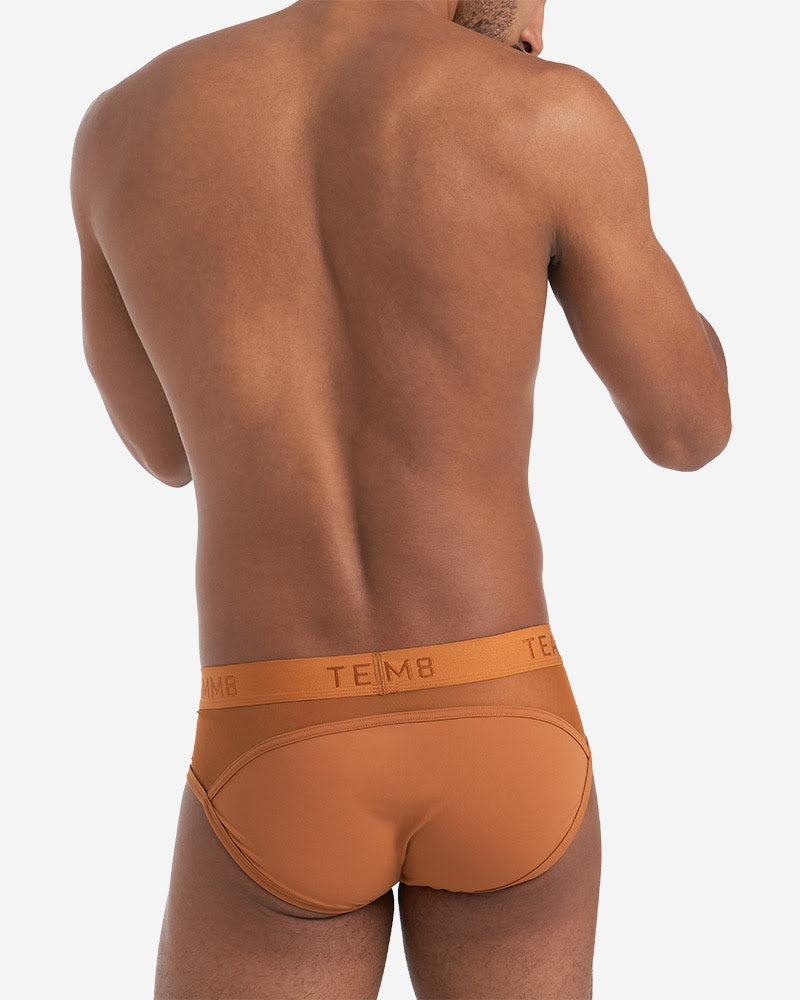 TEAMM8 Score Sheer Brief - Sudan Sugar - G-Shop AS