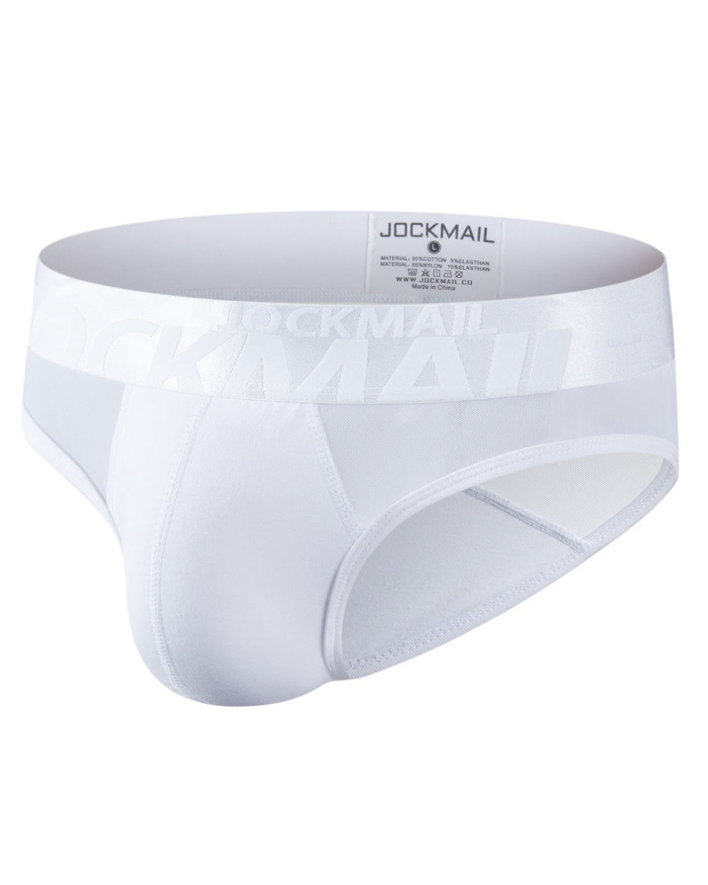 Jockmail See-Through Brief - Hvit - G-Shop AS