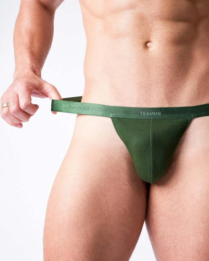 Team Cotton Micro Thong - Forest