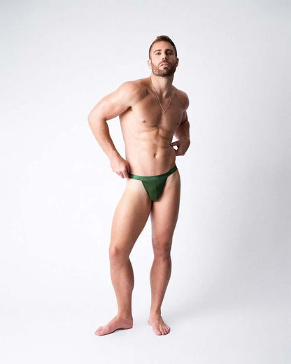 Team Cotton Micro Thong - Forest