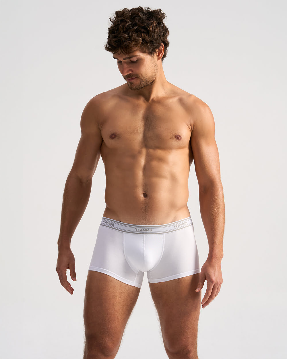 TEAMM8 Classic Cotton Trunk - Hvit - G-Shop AS