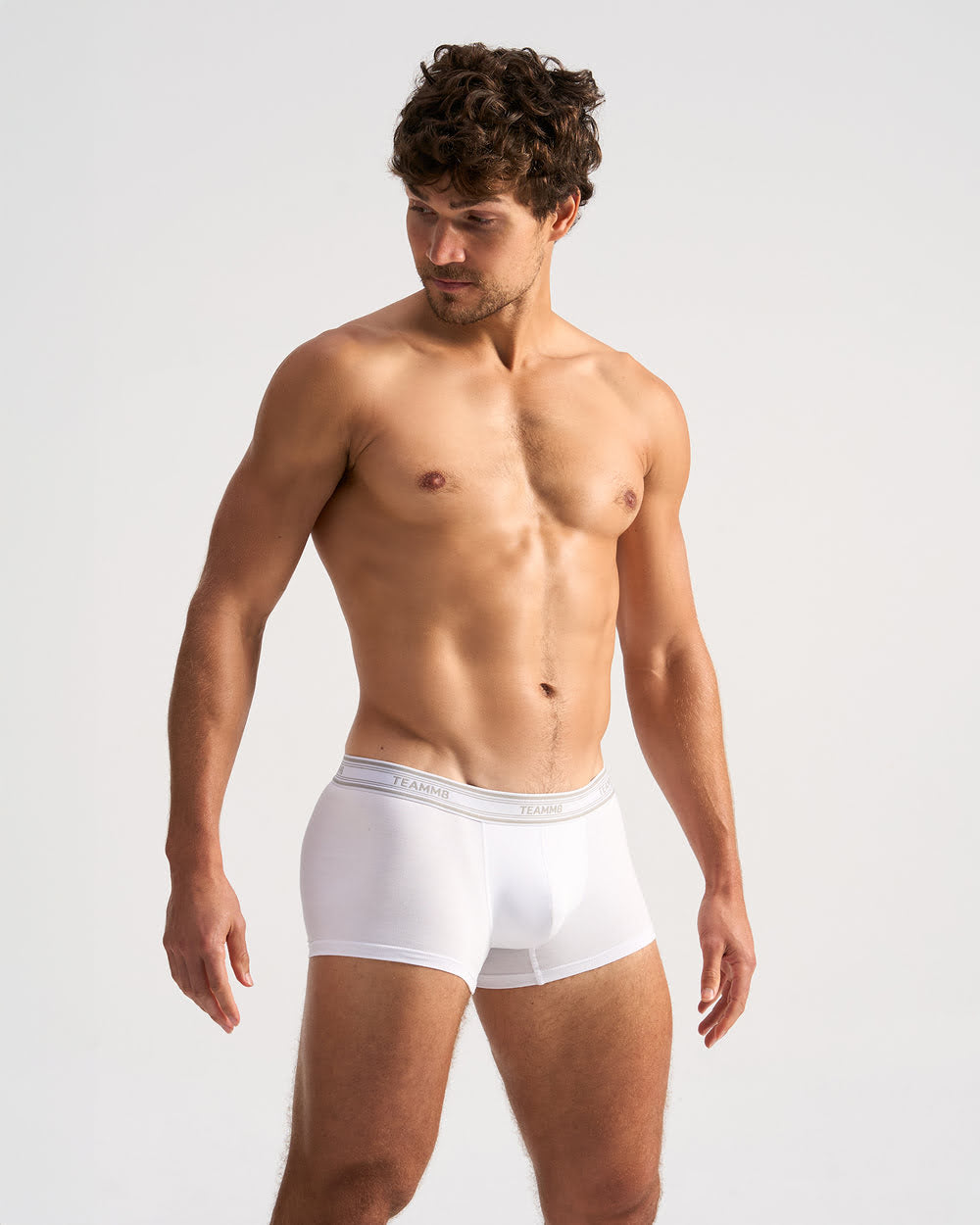 TEAMM8 Classic Cotton Trunk - Hvit - G-Shop AS