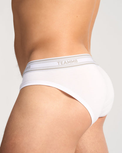TEAMM8 Classic Cotton Brief - Hvit - G-Shop AS