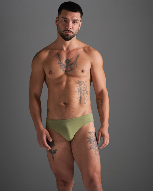TEAMM8 Standard Swim Brief - Army - G-Shop AS
